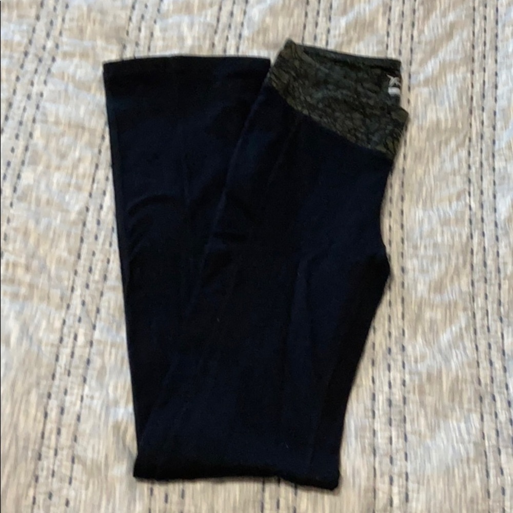 Tall black yoga pants